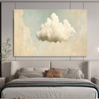 “Fluffy Cloud & Sky Voids” - Minimalist Sky - Painting On Canvas PT1698