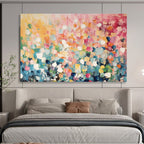 “Colorful Dot - Pattern Abstract” - Vibrant Abstract Painting On Canvas PT161