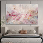 “Blush - Toned Floral Burst” - Floral Painting On Canvas DKS533