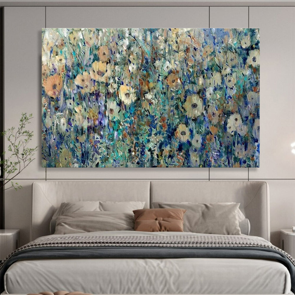 “Colorful Wildflower Field” - Impressionistic Oil Painting On Canvas DKS897