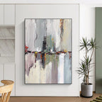 “Colorful Abstract Reflection” - Abstract Landscape - Inspired Painting On Canvas PS0411