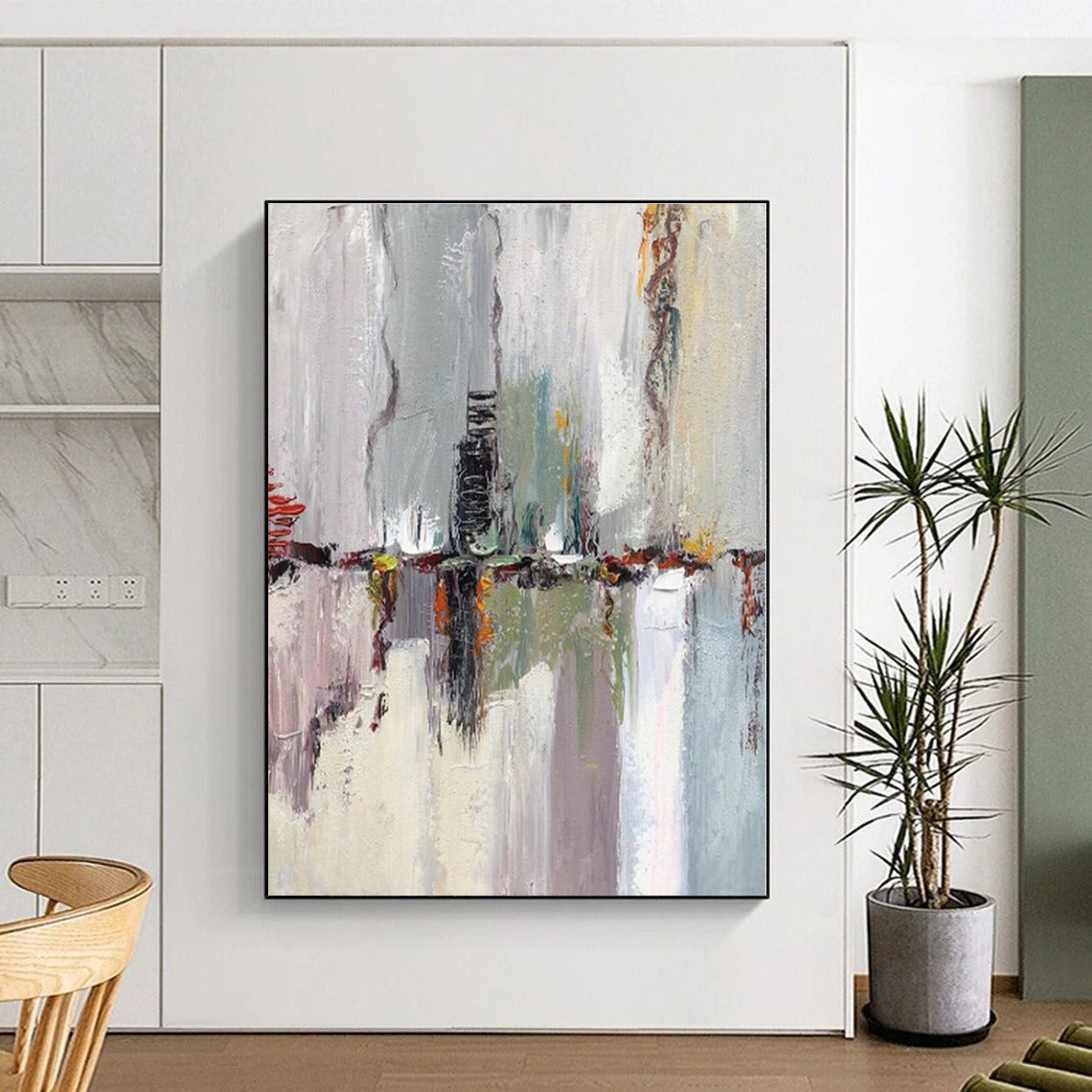 “Colorful Abstract Reflection” - Abstract Landscape - Inspired Painting On Canvas PS0411