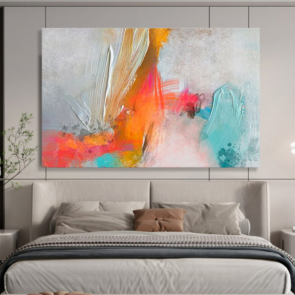 “Colorful Textured Abstract” Abstract Painting On Canvas DKS207
