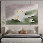 “Pastel - Textured Abstract Forms” - Textured Oil Painting on Canvas DKS918