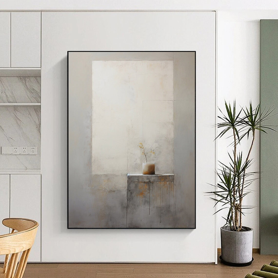 “Minimalist Vase” - Subtle Still Life Painting On Canvas PT1989