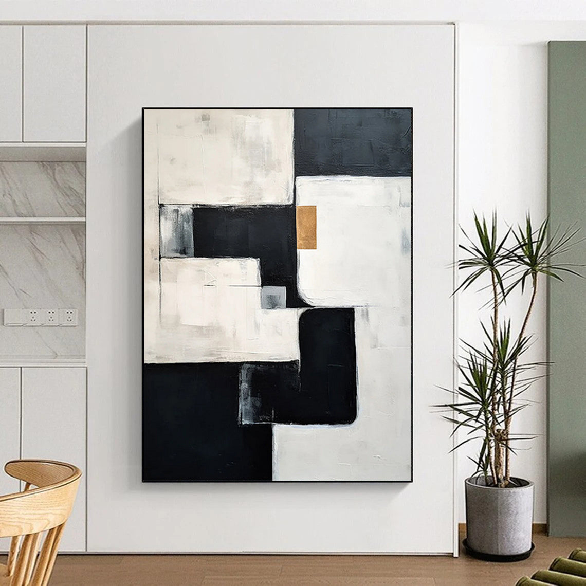 “Geometric Abstract” - Contemporary Abstract Painting On Canvas PS0082