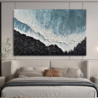 “Textured Ocean Wave” - Impasto Seaside Painting On Canvas PT207