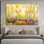 “Golden Autumn Forest” - Impressionistic Landscape Painting On Canvas PT212