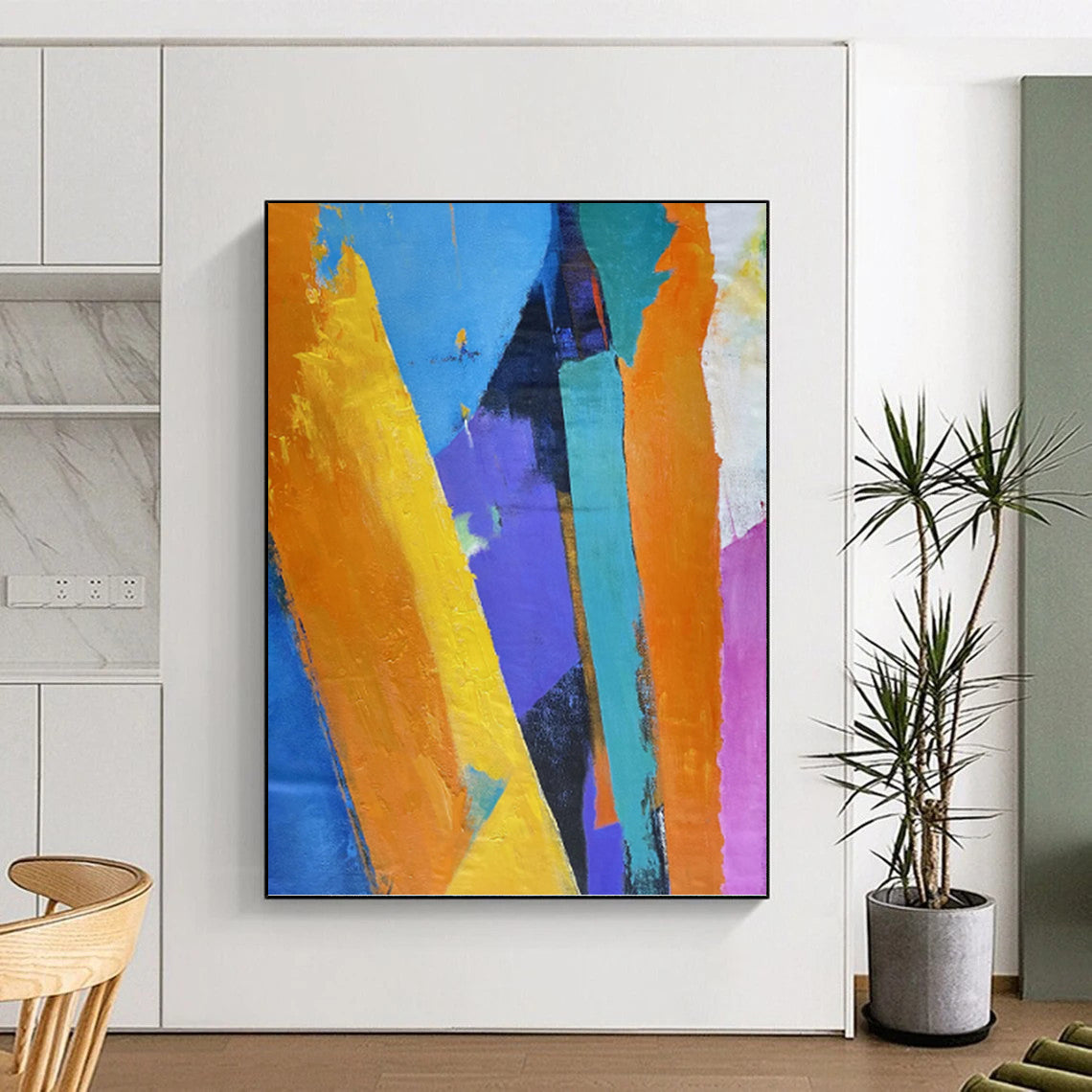 “Color Block Abstract” - Abstract Expressionist Painting On Canvas PT1343