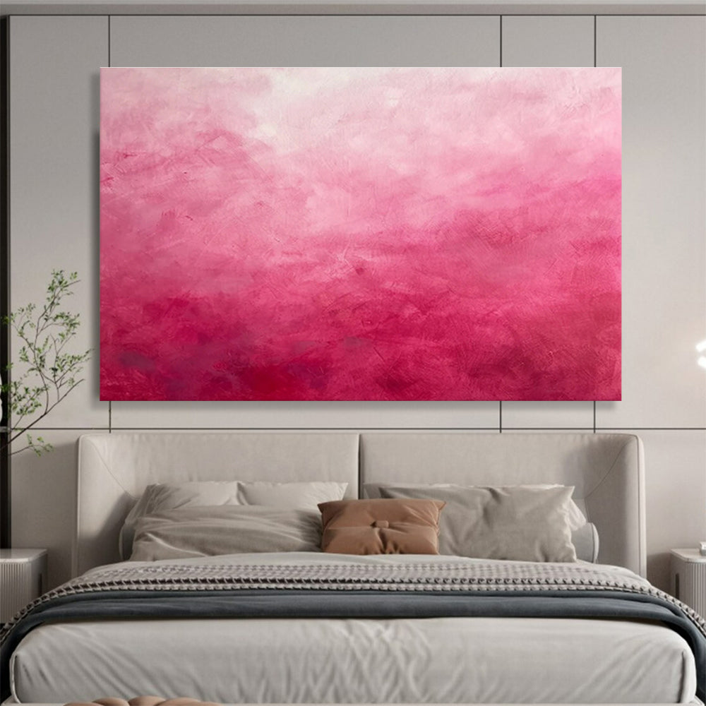 “Pink Gradient Mood” Abstract Painting On Canvas DKS272