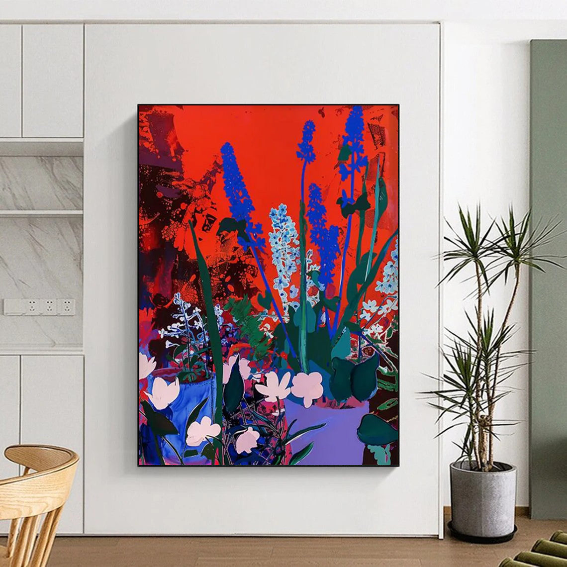 Vibrant Flower Garden Painting On Canvas DS100