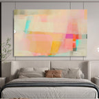 “Pastel Color Blocks” - Soft Acrylic Painting on Canvas PT1499