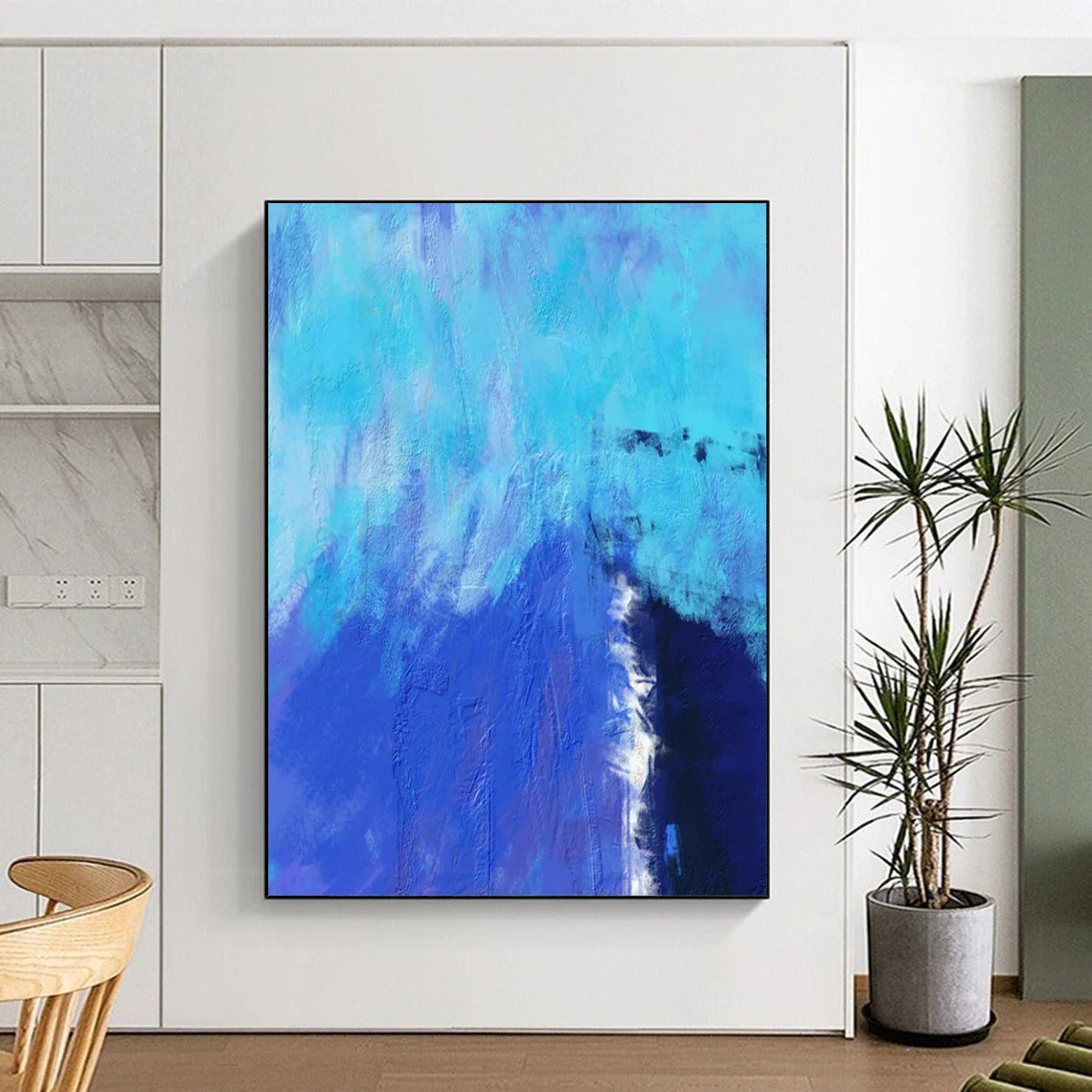 “Blue Gradient” - Color Field Painting On Canvas PT2334