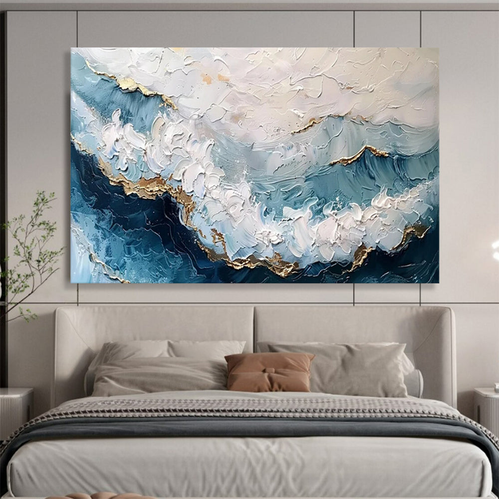 “Serene Seaside Sunset” - Impressionistic Landscape Painting On Canvas PT1604
