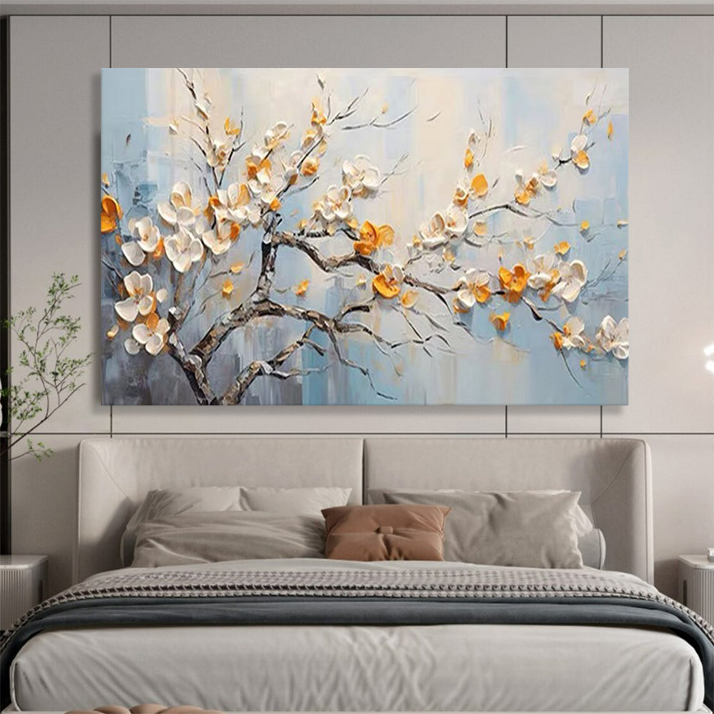 “3D Blossom Tree” - Sculptural Floral Painting On Canvas PT202