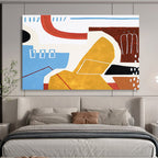 “Color - Blocked Abstract Fun” - Abstract Painting On Canvas DKS566