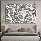 “Monochrome Floral Pattern” - Graphic Print on Canvas PT1491