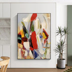 “Colorful Abstract Brushstrokes” - Abstract Expressionist Painting On Canvas PT1955