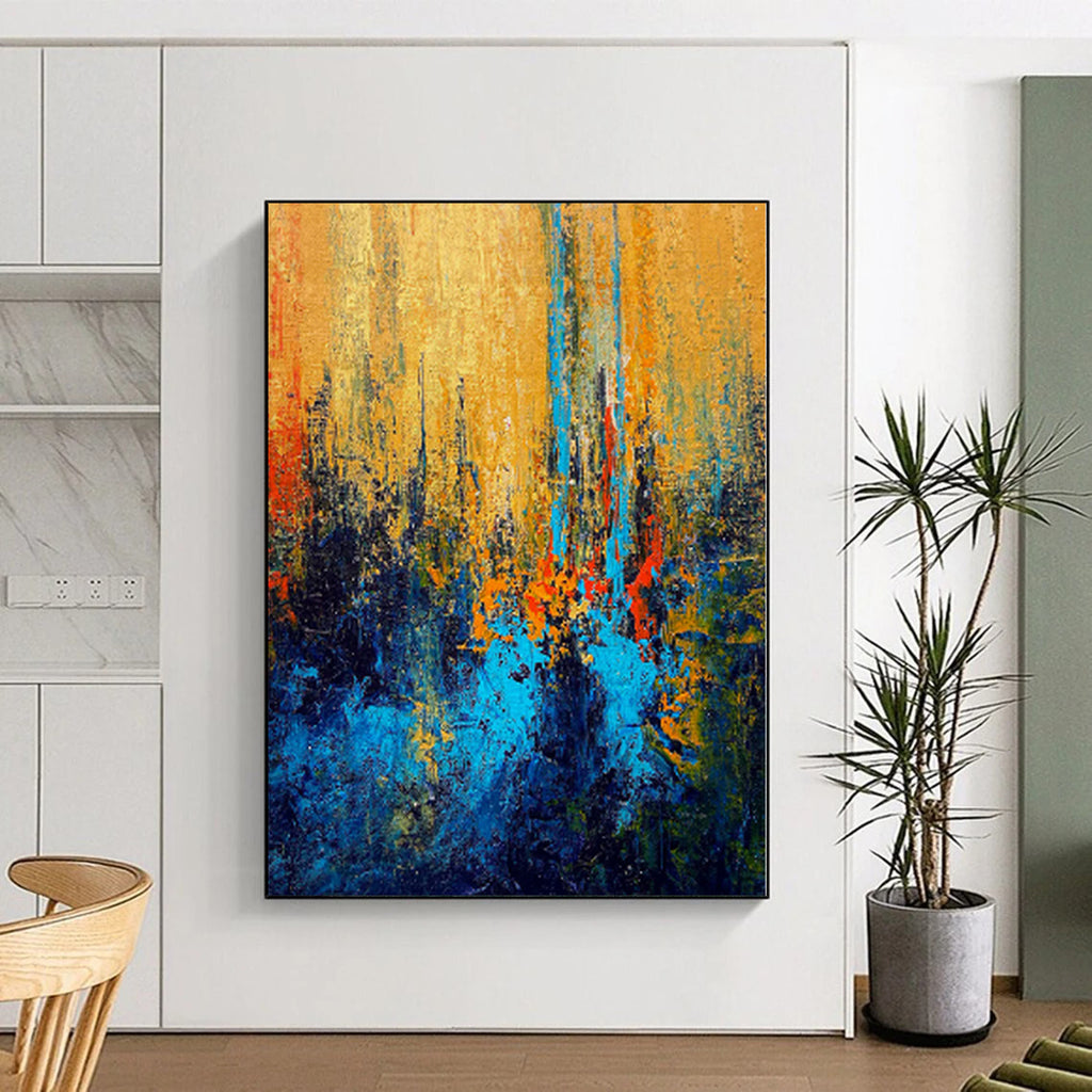 “Vibrant Color Field Abstract” - Abstract Expressionist Painting On Canvas PS0027