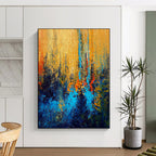 “Vibrant Color Field Abstract” - Abstract Expressionist Painting On Canvas PS0027