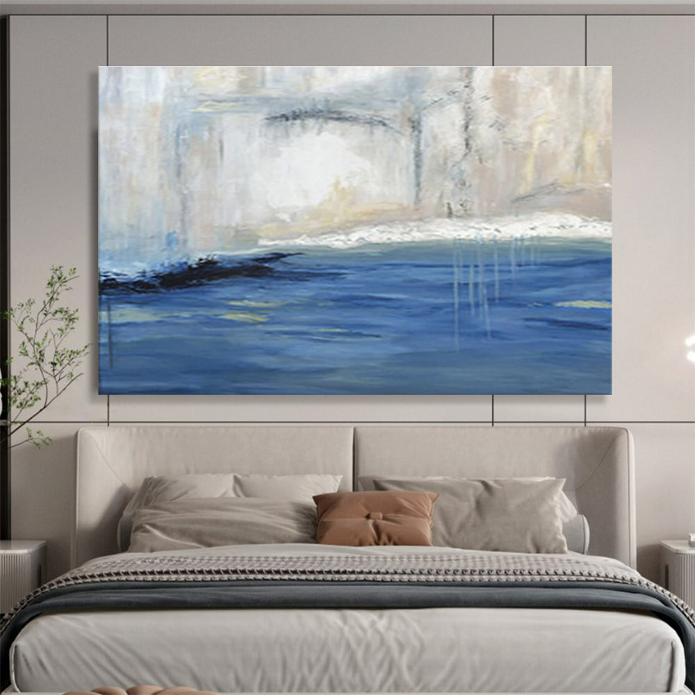“Waterfall Abstract” - Nature - inspired Landscape Painting On Canvas DKS402