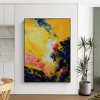 “Vibrant Color Abstract” - Abstract Expressionist Painting On Canvas PT1342