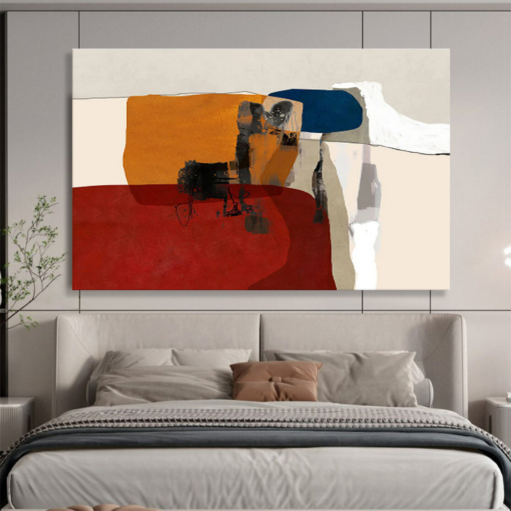 Bold Color - Block Abstract - Expressive Abstract Painting On Canvas DKS357