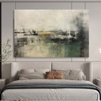 Muted Tones and Subtle Layers - Atmospheric Abstract Painting On Canvas DKS319