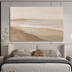 “Minimalist Beach Scene” - Seascape Painting On Canvas DKS526