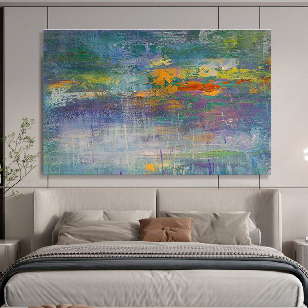 “Colorful Abstract Layers” Abstract Painting On Canvas DKS188