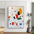 “Colorful Abstract Forms” - Abstract Expressionist Painting On Canvas PT1184