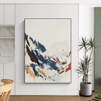“Colorful Abstract Mountain” - Abstract, Landscape - Inspired Painting On Canvas PT1548