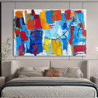 “Color Explosion Abstract” - Vibrant Abstract Painting, Perfect for Creative Studio & Game Room DKS605