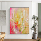 “Pastel Dream Abstract” - Soft - Hued Abstract Painting On Canvas PS0055