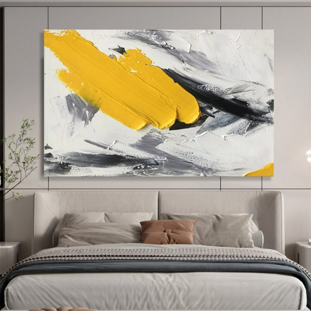 “Bold Color Strokes” - Abstract Impasto Painting on Canvas PT1509